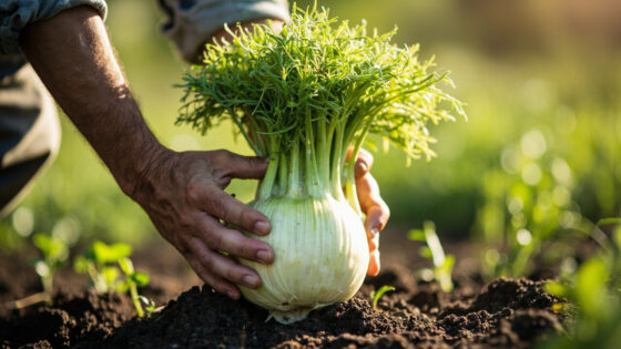 when to harvest fennel
