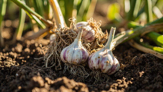 when to harvest garlic