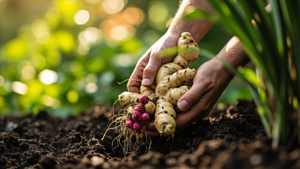 when to harvest ginger