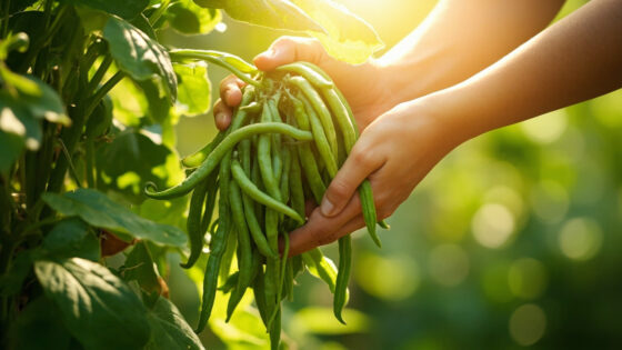 when to harvest green beans