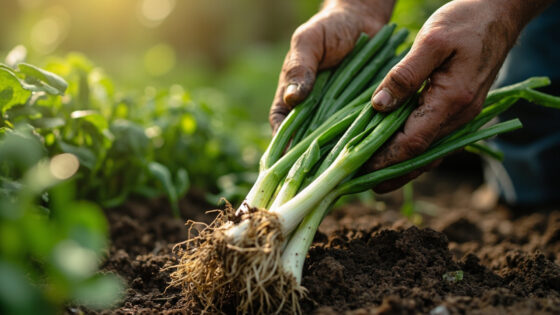 when to harvest green onions
