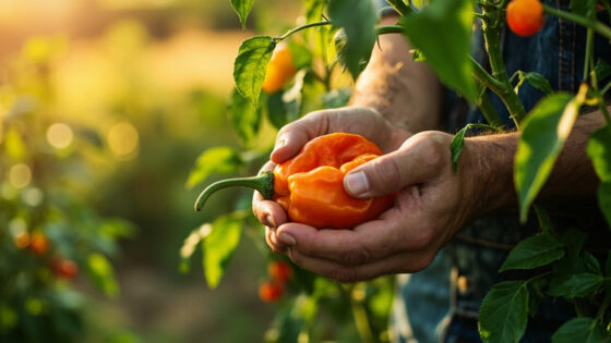 when to harvest habanero peppers