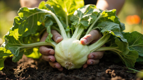 when to harvest kohlrabi