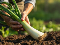 when to harvest leeks