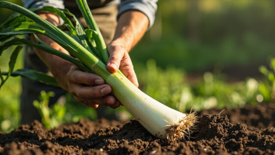when to harvest leeks