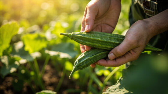 when to harvest okra