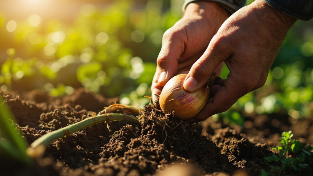 when to harvest onions
