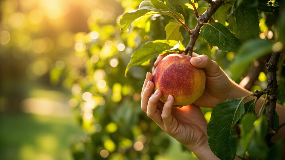when to harvest peaches