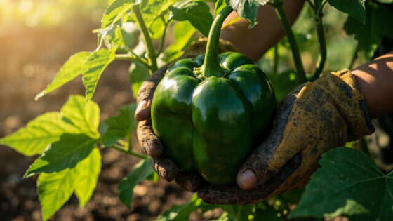 when to harvest poblano peppers