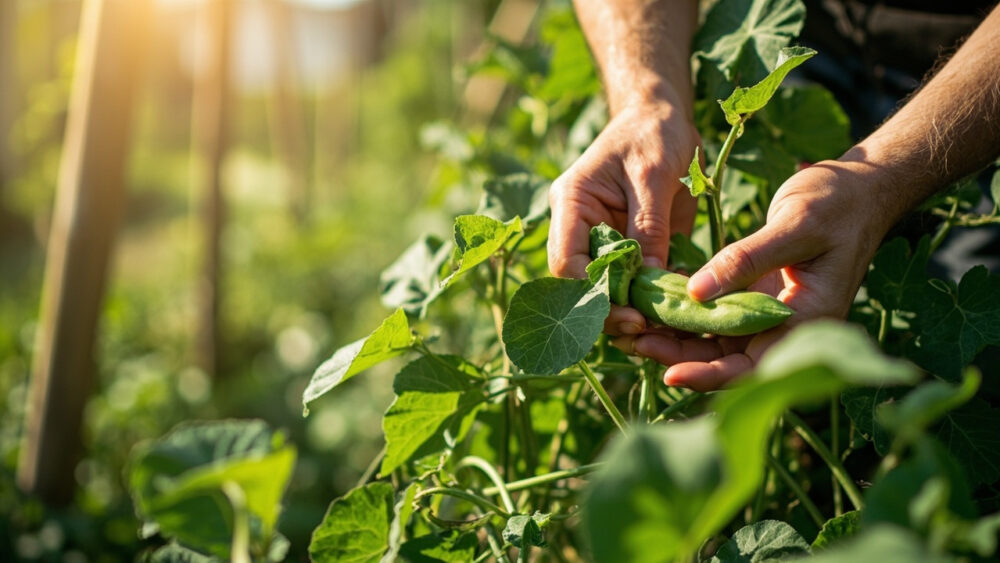 when to harvest pole beans