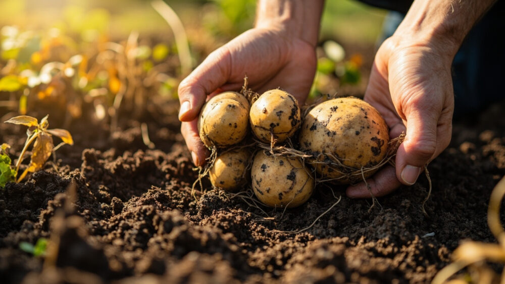 when to harvest potatoes