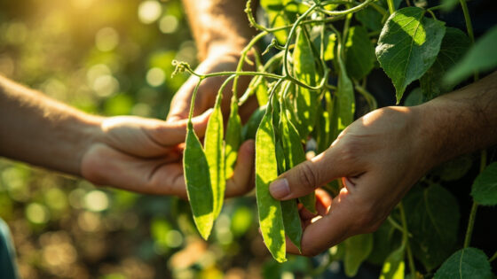 when to harvest snow peas