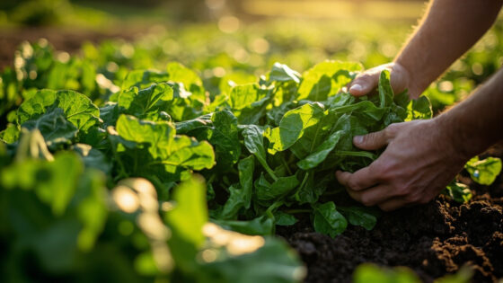 when to harvest spinach