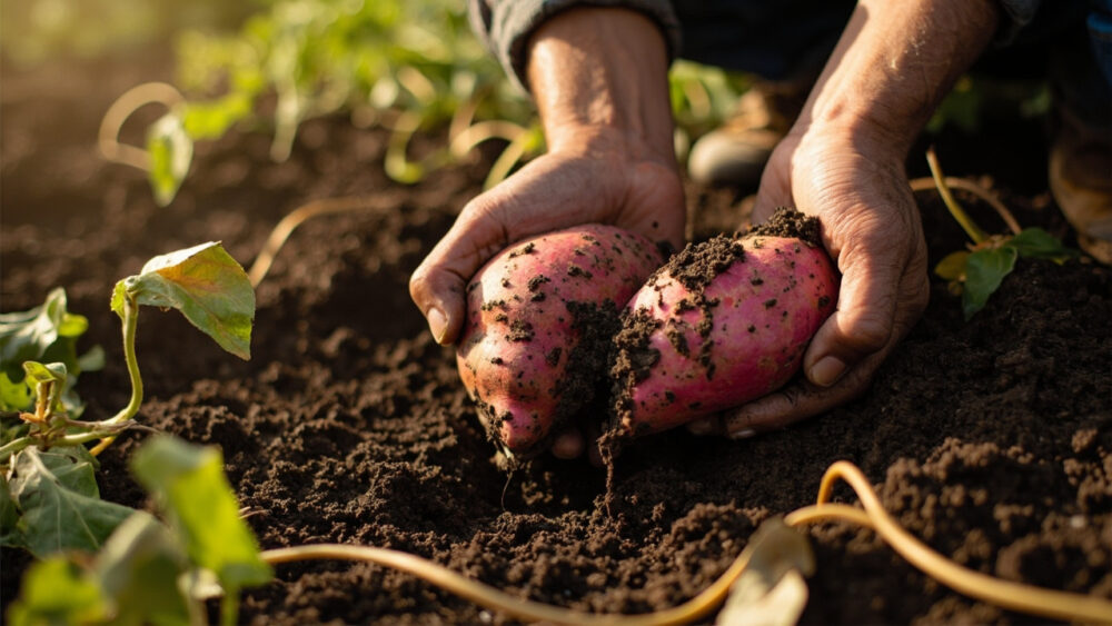 when to harvest sweet potatoes