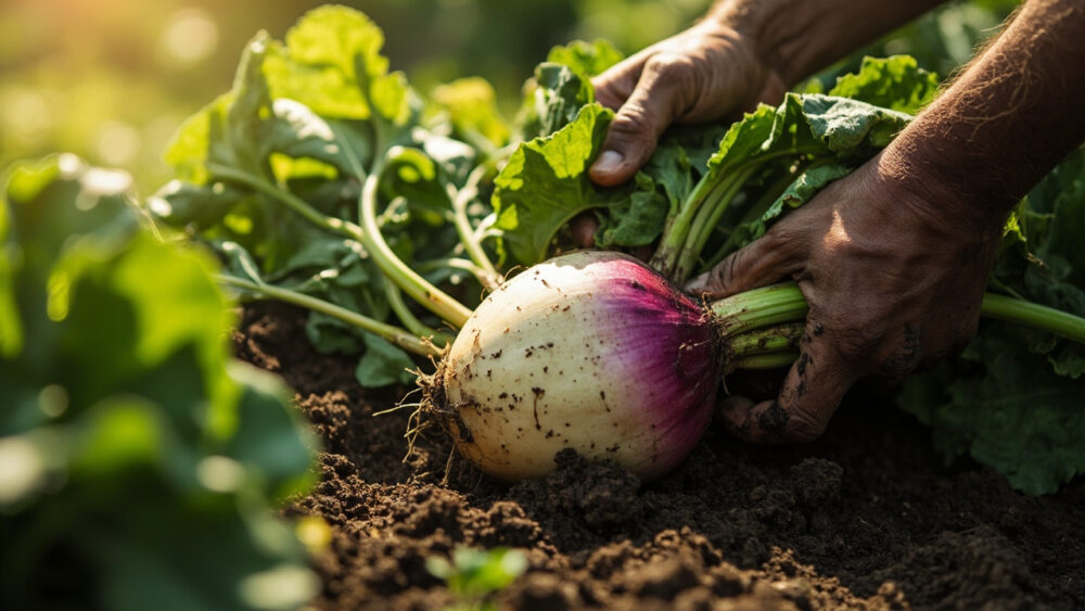 when to harvest turnips