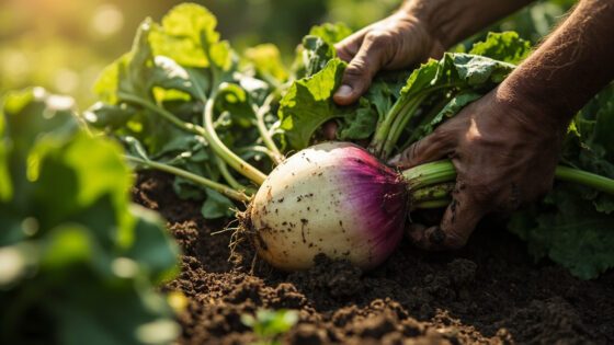 when to harvest turnips