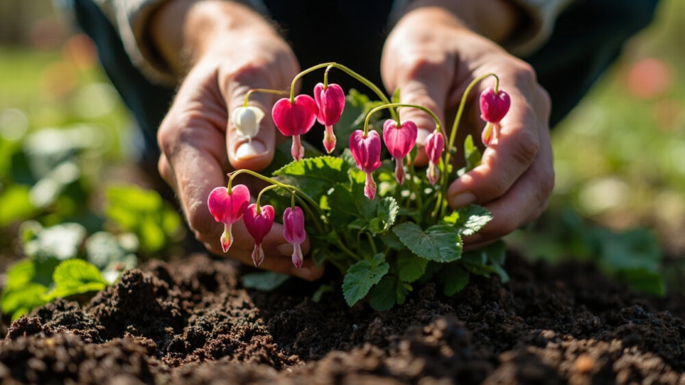 when to plant bleeding hearts