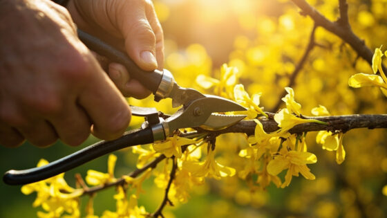 when to prune forsythia