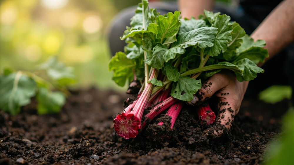 when to transplant rhubarb